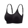 thumbnail image 1 of Penkiiy Women Bras Woman's Comfortable Lace Breathable Bra Underwear No Rims Black Bras, 1 of 4