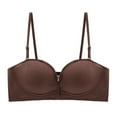 thumbnail image 1 of Penkiiy Women Bras Woman's Comfortable Lace Breathable Bra Underwear No Rims Coffee Bras, 1 of 4