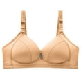 thumbnail image 1 of Penkiiy Women Bras Woman's Fashion Bowknot Printing Comfortable Hollow Out Bra Underwear No Rims Khaki Bras, 1 of 7