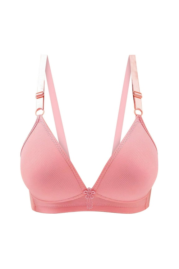 Women Bras Woman's Printing Gathered Together Daily Bra Underwear No Rims Watermelon Red Bras