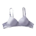 thumbnail image 1 of Penkiiy Women Bras Women Bra Lingerie Seamless Plus Size OnePiece Elastic Comfort Cotton Vest Bra Underwear Blue Bras, 1 of 6