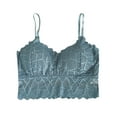 thumbnail image 1 of Penkiiy Women Bras Women Solid Underwired Sexy Lace Lingerie Everyday Bras Blue Bras, 1 of 9