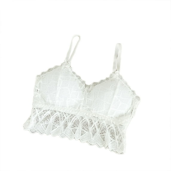 Penkiiy Women Bras Women Solid Underwired Sexy Lace Lingerie Everyday Bras White Bras