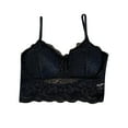 thumbnail image 1 of Penkiiy Women Bras Women Solid Underwired With Breast Pad Sexy Lace Lingerie Everyday Bras Black Bras, 1 of 3