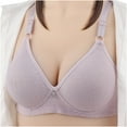 thumbnail image 1 of Penkiiy Women Bras Women's No Steel Ring Lactation Vest Bra Back Adjustment Yoga Running Bra Gray Bras, 1 of 4