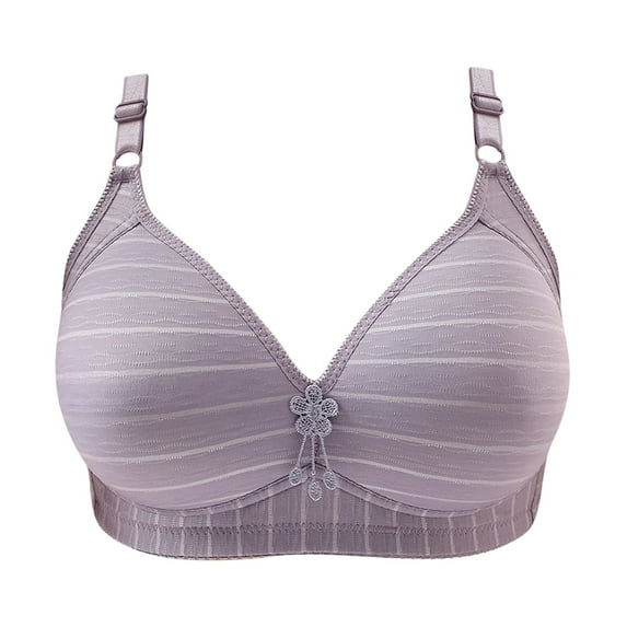 Penkiiy Women Bras Women's Push-up Non-slip Lace Flower Surface Beautiful Back Seamless Push-up One-piece Bra Without Steel Ring Dark Gray Bras
