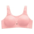 thumbnail image 1 of Penkiiy Women Bras Women's Thin Large Size Breathable Gathered Underwear Women's Non-steel Bra Daily Bra Watermelon Red Bras, 1 of 9