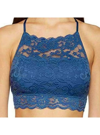 Lolmot Alluring Women Lace Cage Bra Elastic Cage Bra Strappy Hollow Out Bra  Bustier
