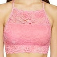 thumbnail image 1 of Penkiiy Women Lingerie Alluring Women Lace Cage Bra Elastic Cage Bra Strappy Hollow Out Bra Bustier Pink Bras, 1 of 2