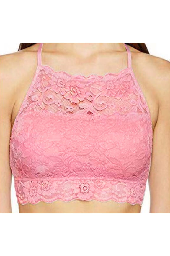 Women Lingerie Alluring Women Lace Cage Bra Elastic Cage Bra Strappy Hollow Out Bra Bustier Pink Bras