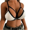 thumbnail image 1 of Penkiiy Women Lingerie Fashion Woman's Lace Active Bra Beauty Back Wrap Hollow Out Bra Underwear White Bras, 1 of 6
