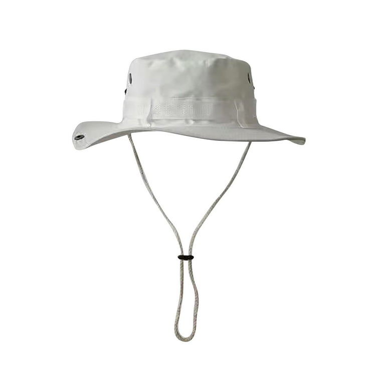Penkiiy Women Men Bucket Hats with String Wide Brim Hiking Fishing