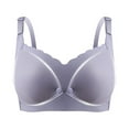 thumbnail image 1 of Penkiiy Women Nursing Bras Women New Fashions Sexy Corset Bra An Seamless Bra Laces Bra Brassiere Underwear Purple Bras, 1 of 7