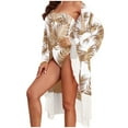 thumbnail image 1 of Penkiiy Women One Piece Swimsuits Tummy Control One Shoulder Bathing Suits Ruched Asymmetric Swimwear with Kimono Cover Up L White, 1 of 6