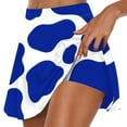 thumbnail image 1 of Penkiiy Women Skirt Ruffles High Waist Workout Skirt Valentine's Day Lightweight Running Tennis Skirt for Women Pleated L Dark Blue, 1 of 5