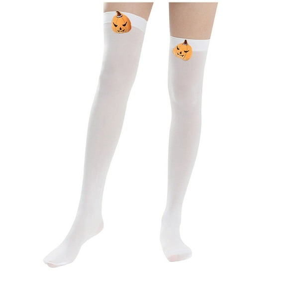 Penkiiy Women Thigh High Socks Extra Long Cotton Knit Warm Thick Tall Long Boot Stockings Leg Warmers White