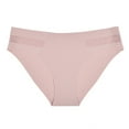 thumbnail image 1 of Penkiiy Women's Fashion Sexy Traceless Transparent Low Waist G-string Panties Thong L Pink, 1 of 4