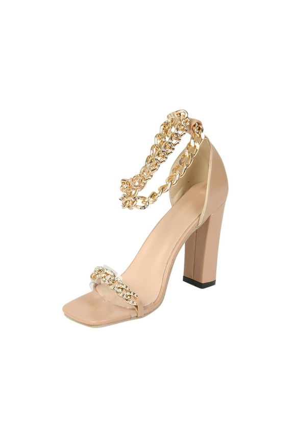 Women's High Heels Open Toe Pumps Stiletto Heeled Sandals Dating Beaded Pumps with Pearl Ankle Buckle Strap Bride Wedding Party Shoes 35 Brown