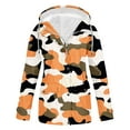 thumbnail image 1 of Penkiiy Women's Lightweight Printed Waterproof Long Softshell Tactical Jacket Fleece Lined Windbreaker L Multicolor, 1 of 3