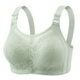 thumbnail image 1 of Penkiiy Women's Solid Color Maternity Sleeping Underwear No Wire Underwear Women Daily Bra Green, 1 of 7