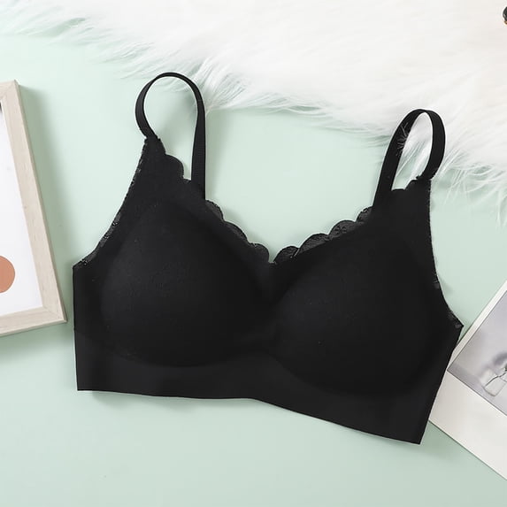 Penkiiy Women's Wireless Lift & Support Bra - Back Clasp Strappy Everyday Wear