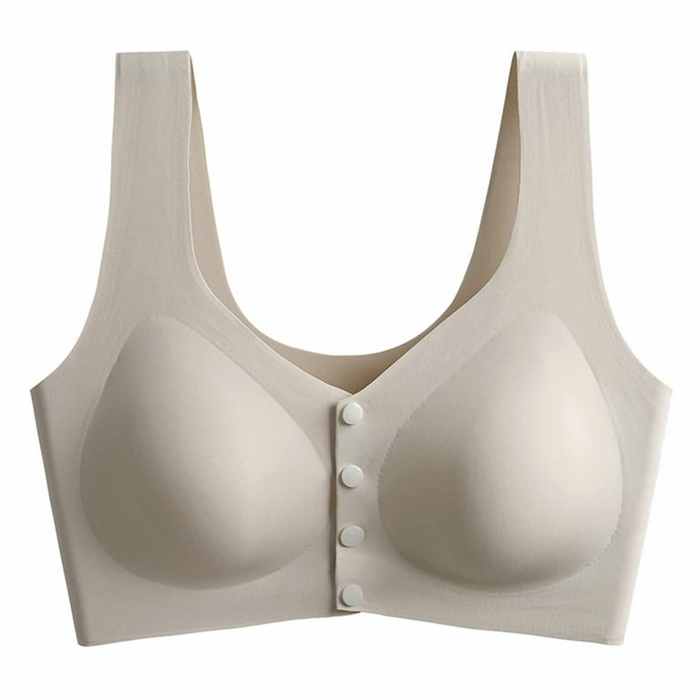 Penkiiy Womens Adhesive Bras Ladies Large Size Gathering Invisible Bra  Glossy Breast Stickers Seamless Bra Silicone Underwear Khaki Bras