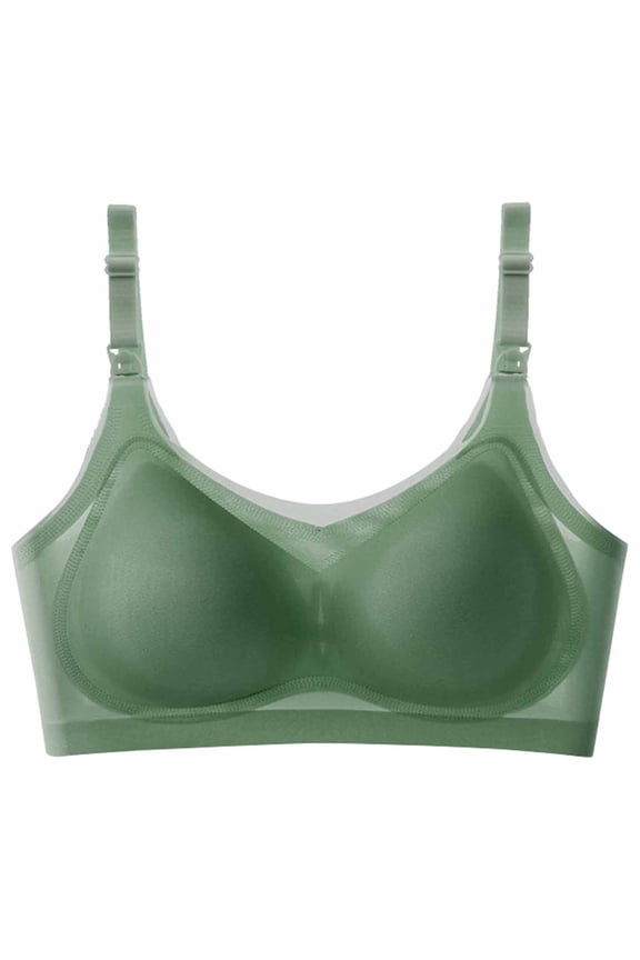 Womens Adhesive Bras Women's Silicone Invisible Bra Reusable Chest Sticker Lifting Chest Anti-Bulging Green Bras