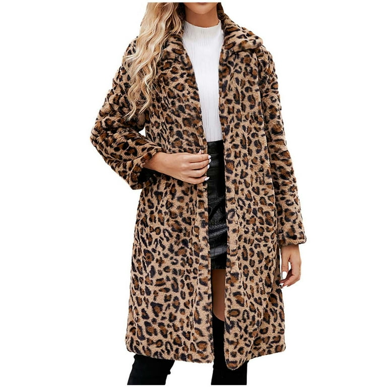 Casual Animal Print Pocket Turndown Collar Outerwear(6 Colors) Casual Animal Print Pocket Turndown Collar Outerwear(6 Colors)