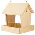 thumbnail image 1 of Penkiiy Wooden Bird Feeder,Bird House Feeder, Outdoor Bird Guide Suspended Rainproof Outdoor Wooden Automatic Feeder Balcony Villa, 1 of 6
