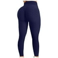 thumbnail image 1 of Penkiiy Yoga Pants for Women High Waist Compression Pants Workout Leggings with Pockets Running Gym Soft Slim S Navy, 1 of 4