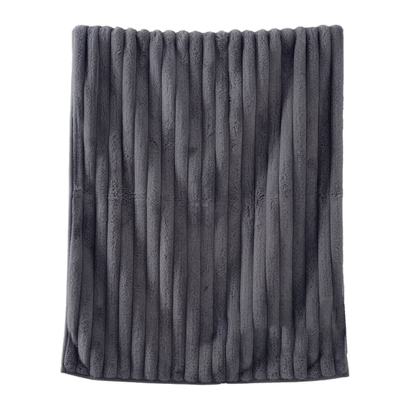 Penmahua Dark Gray Soft Thick Double Layer Raschel Blanket 27.55 X 39.37 Inches Polyester For Bed Sofa Winter Warming Ultimate Comfort And Softness Dark Grey