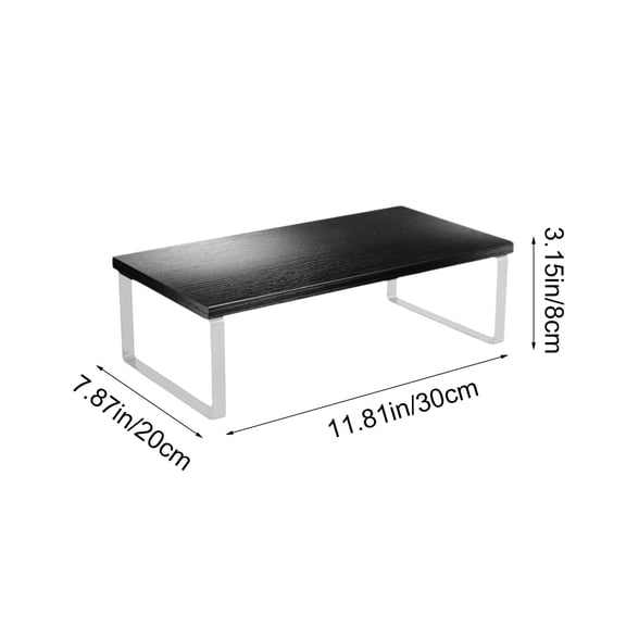 Penmahua Desktop Monitor Riser Stand For Computer Office Desk Storage Shelf Raised Shelf Wood Multicolor 11.81 Inches C