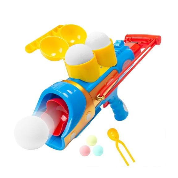 Penmahua Kids Snowball Maker Toy For Winter Outdoor Play Snowball Fight Kit With Molds And Launcher Safe Plastic Material For Snow Fun And Games Blue
