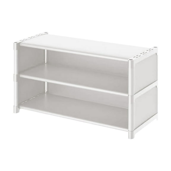 Penmahua Large Capacity Shoe Rack Multi Layer Under Table Storage Plastic 22.24 X 14.96 X 11.81 Inches C Color Space Saver C
