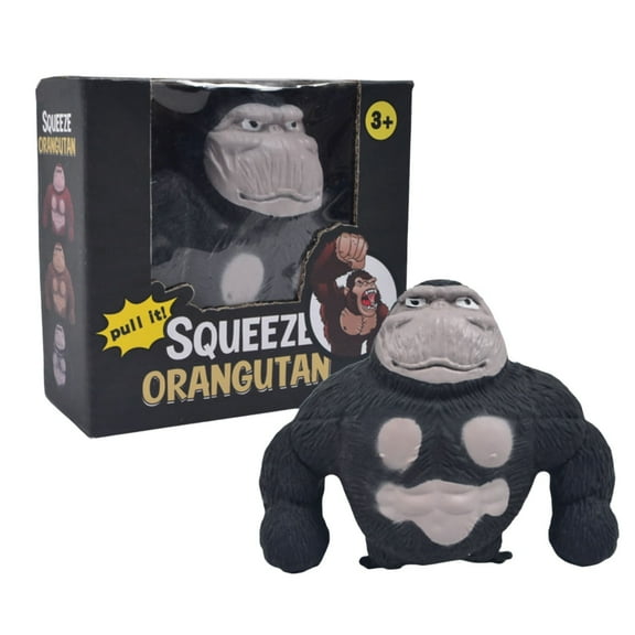 Penmahua Plastic Stretch Monkey Sensory Fidget Toy For Stress Relief Children And Adults Black 1 Piece Elastic Squeeze Animal Figurine