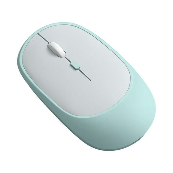 Penmahua Plastic Wireless Bluetooth Mouse Mint Green Abs 11.5X6X2.7Cm 2.4G Rechargeable Noiseless Computer Mice For Pc