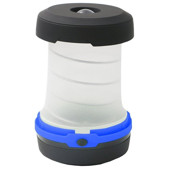 Penmahua Retractable Camping Lantern Portable Led Tent Light Battery Powered 12X7X7Cm 4.72X2.76X2.76 Inches Blue Abs Plastic Built-In Hook 1 Piece