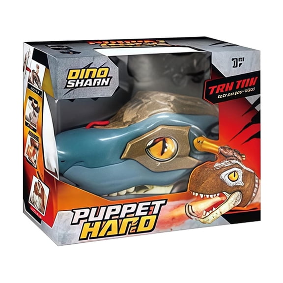 Penmahua Shark Head Glove Toy With Sound Light Spray Wearable Dinosaur Hand Puppet For Kids Interactive Role Play Action Game Gift Plastic Material B