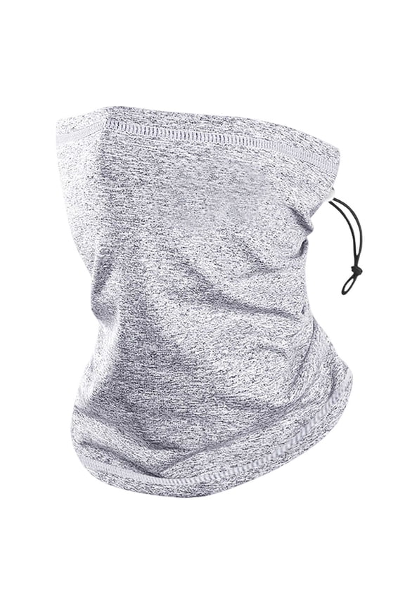 Thermal Windproof Face Mask For Men Fleece Lined For Skiing Snowboarding Outdoor Winter Sports Free Size In Silver Material Nylon Spandex