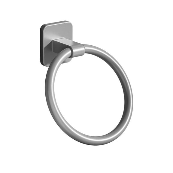 Penmahua Towel Ring Hook Ring Towel Rack Minimalist Wall Mounted Round Small Hand Towel Hanging Rod Rag Towel Rack Plastic Towel Holder