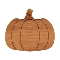Penmahua Wooden Pumpkin Serving Tray Fall Cheese Board For Thanksgiving Party Decor Charcuterie Platter 6.7 X 7.7 Inches Display Tray