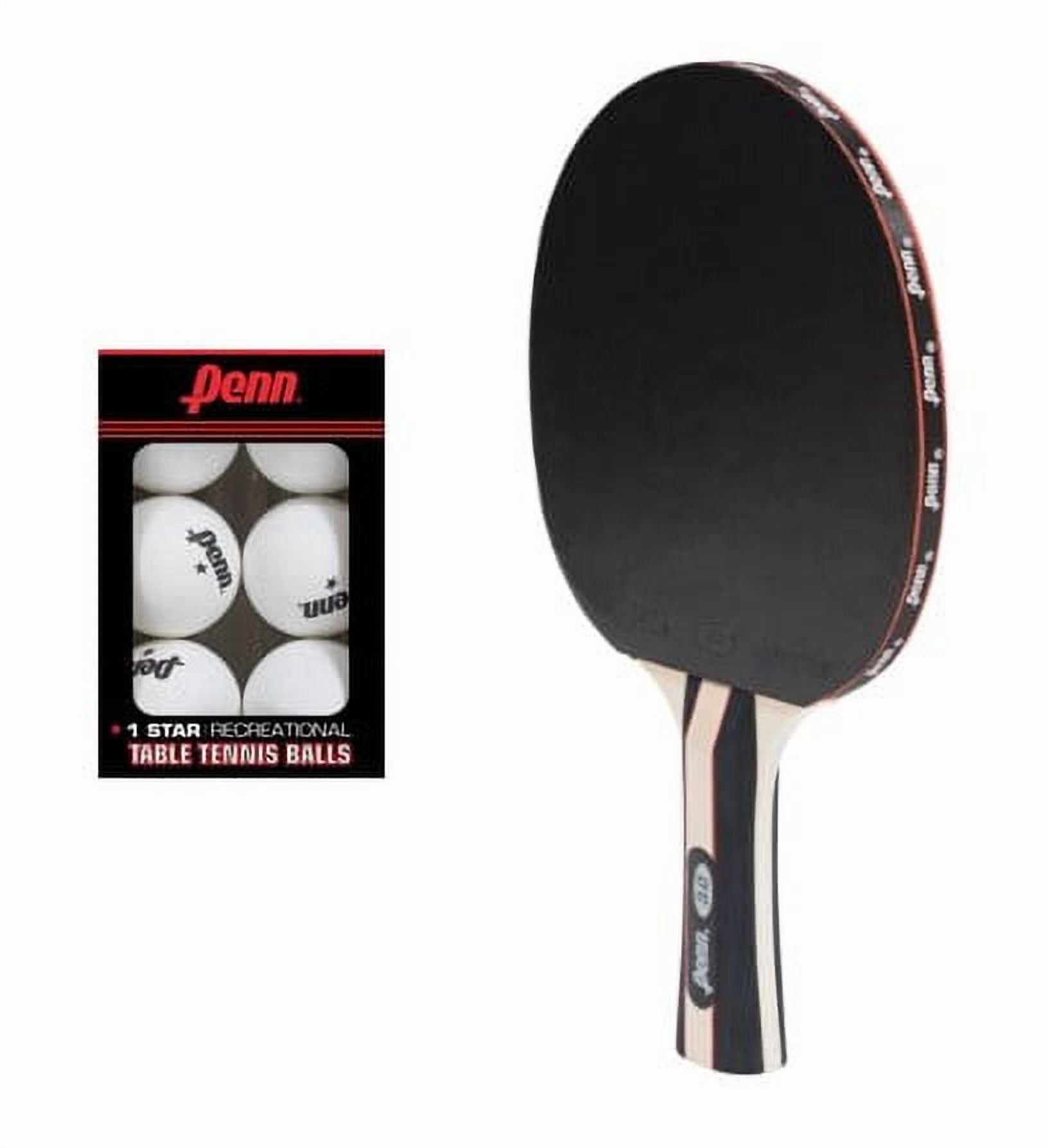 Penn 3.0 Table Tennis Paddle with 18 1-Star Table Tennis Balls