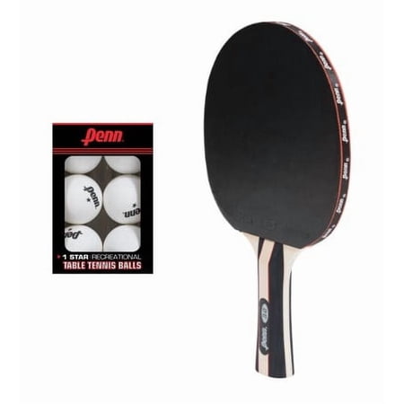 Penn 3.0 Table Tennis Paddle with 18 1-Star Table Tennis Balls