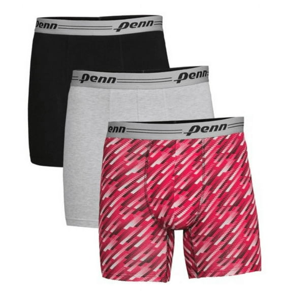 Penn 3-Pack Adult Mens Cotton Stretch Boxer Briefs, Sizes S-XL