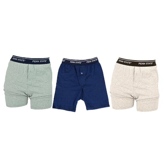 Penn Adult Men Multi-Color Underwear Boxer Briefs - (3Pk) (Navy, Grey, Oatmeal)(Size Medium)