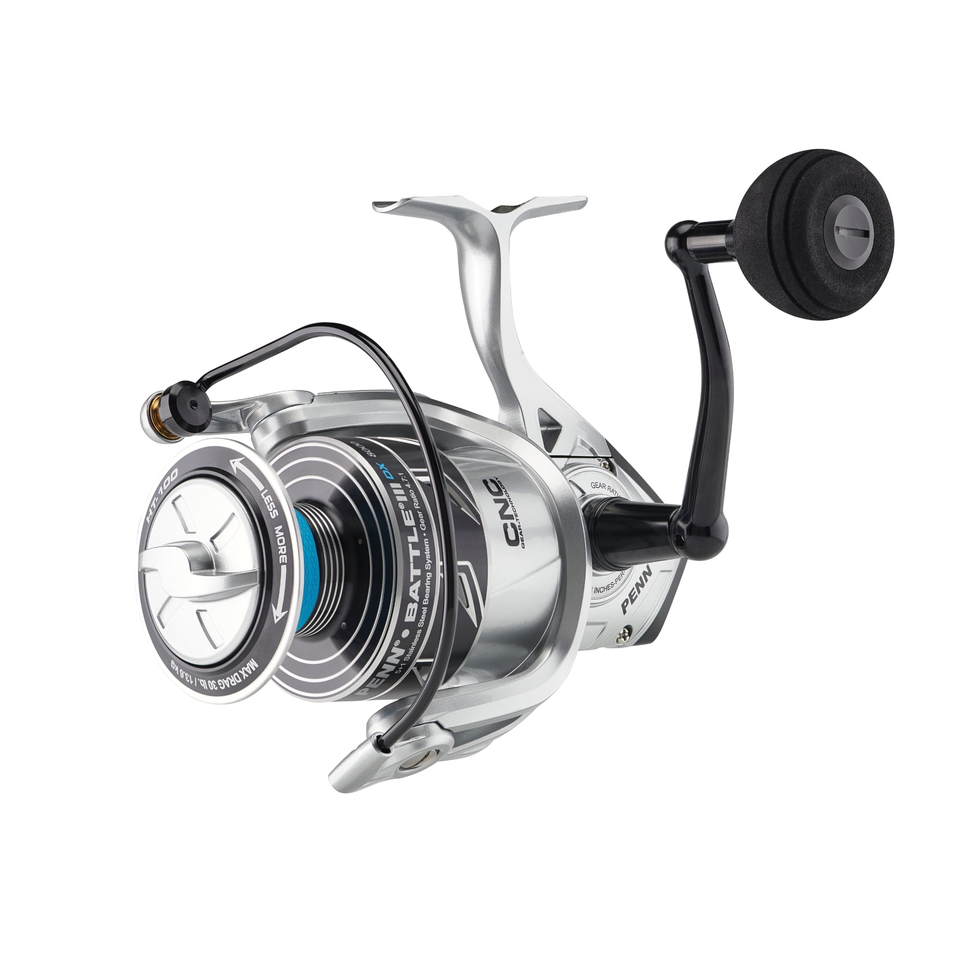 Penn BTLIII8000DX Battle III DX Spinning Reel, 8000 Size - Walmart.com