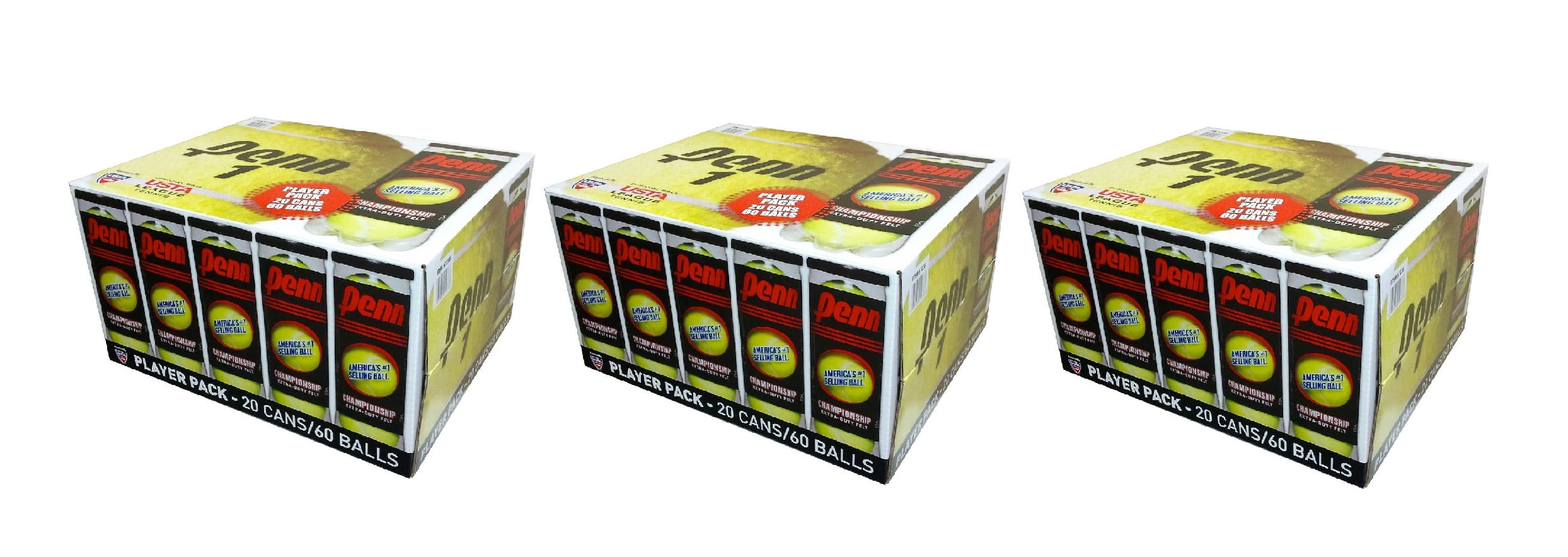 Penn Championship Tennis Balls, 20pack 3PK