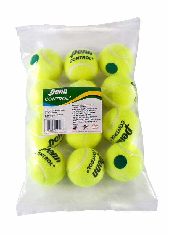 Head/Penn Balls Control Plus Green Dot 12 Pack