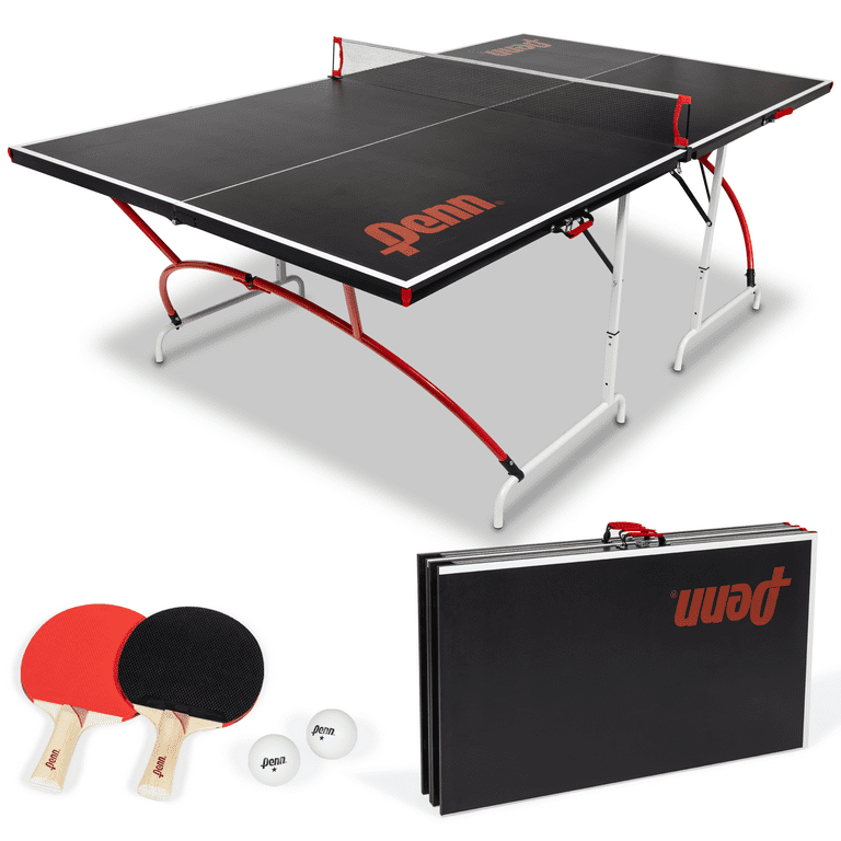 Penn Easy Setup Mid Size Table Tennis Table, Sets up in Minutes! 