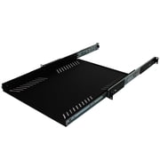 Penn-Elcom Extra Deep Sliding Rack Tray Audio, AV, IT Equipment Shelf for 1 Rack Space up to 15 Deep R1290-600/1U